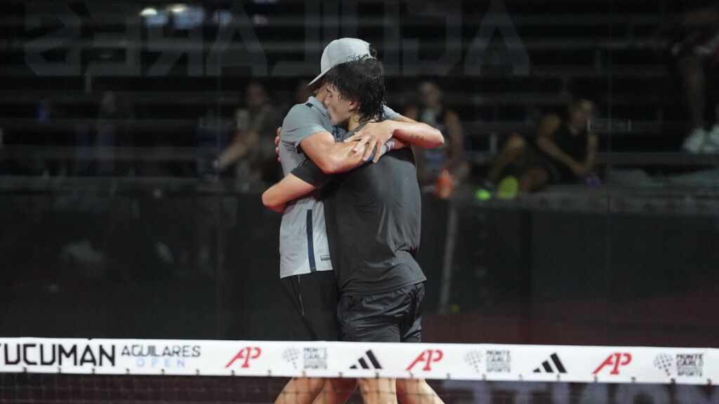  Ignacio Archieri y Joaquín De Astoreca tras ganar la primera ronda (A1 Padel)