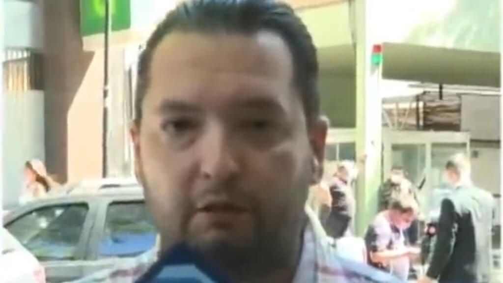  Mariano Perroni, durante su declaración a eltrece por la muerte de Maradona (eltrece).