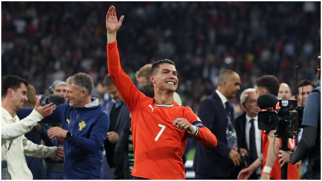  Cristiano Ronaldo celebrando el triunfo de Portugal en la Nations League.