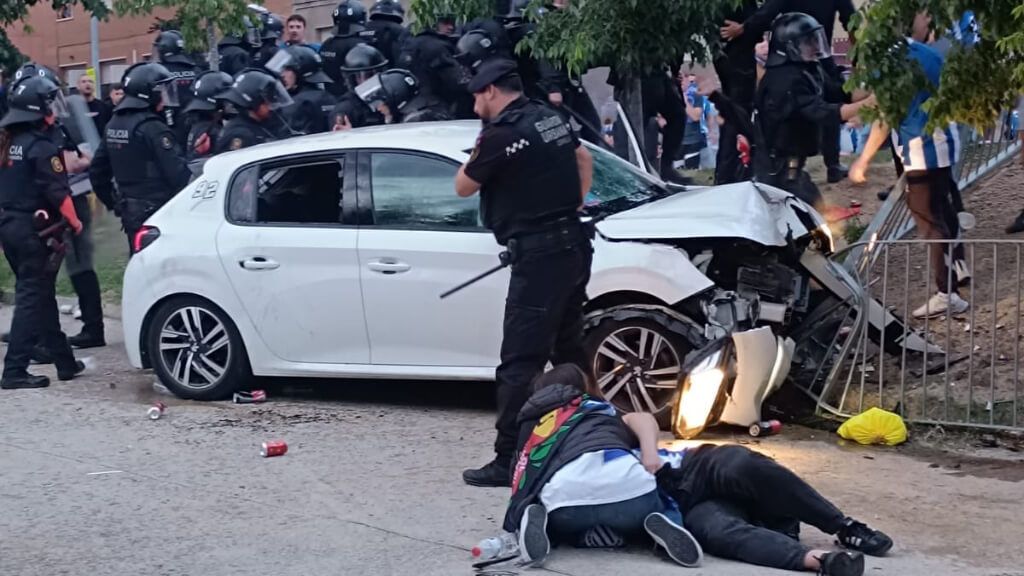  Imagen del atropello masivo en Barcelona