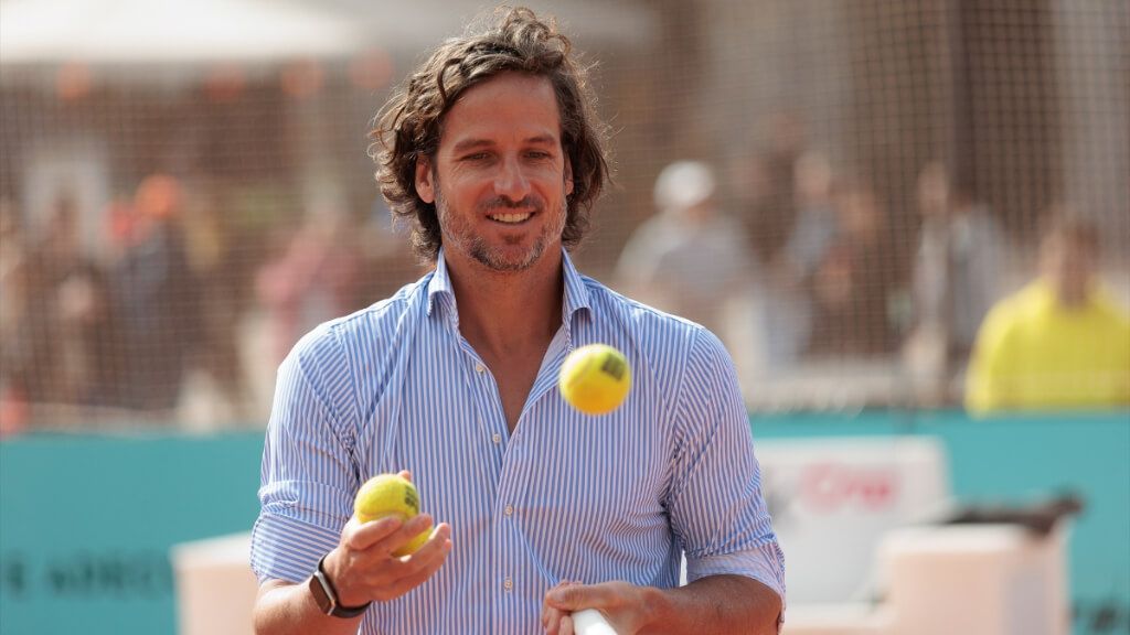 Feliciano López en una presentación del Mutua Madrid Open.