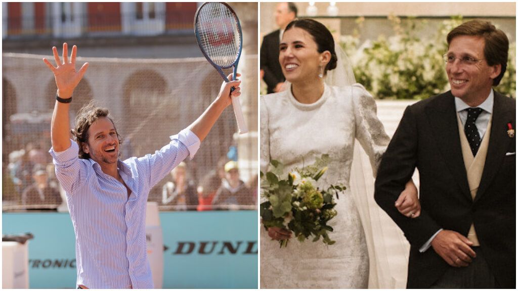Feliciano López se acuerda de Almeida en la inauguración del Mutua Madrid Open 2024 (Fotos: Europa Press)