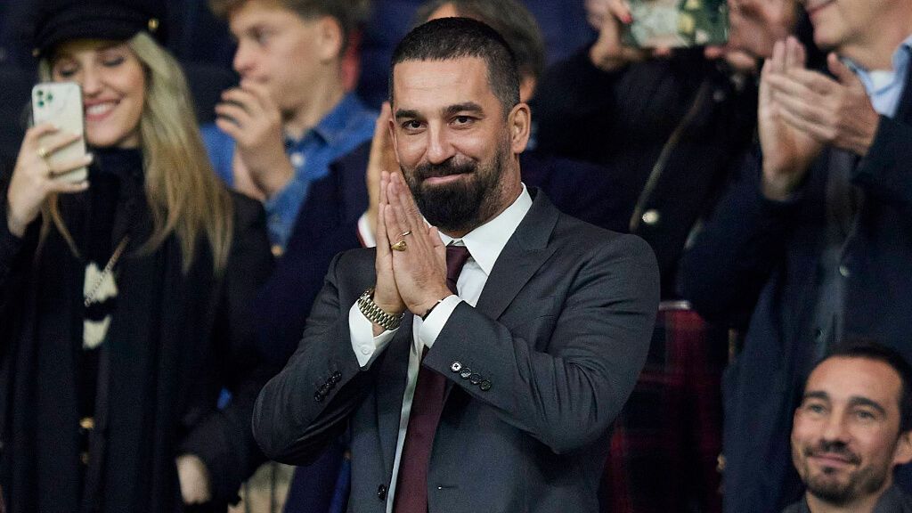  Arda Turan durante su homenaje en el Cívitas Metropolitano (Cordon Press)