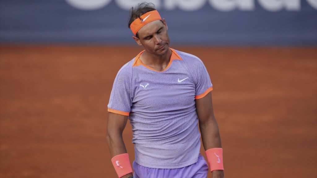  Rafa Nadal, durante su partido en el Conde de Godó