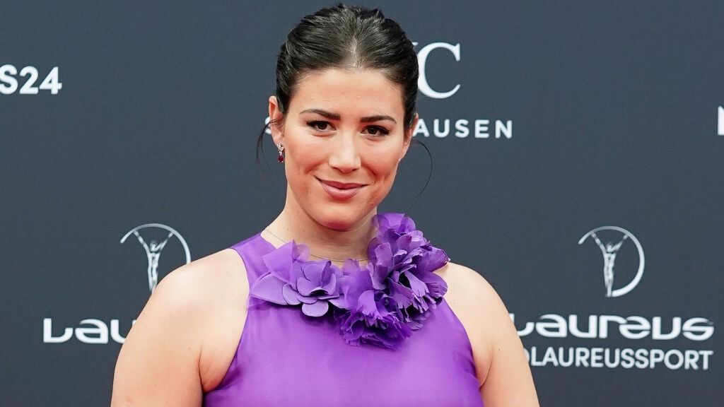  Garbiñe Muguruza en el photocall de los Premios Laureus.