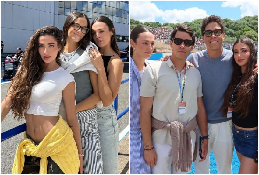  Algunos influencers en el GP de España de MotoGP (Fotos: redes sociales)