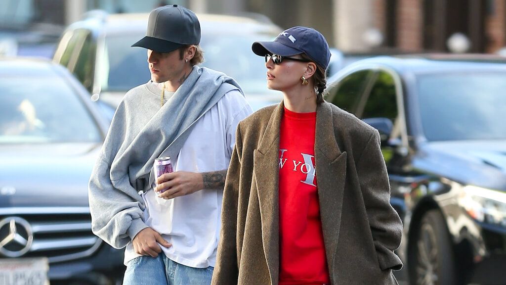  Justin Bieber y su pareja, la modelo Hailey