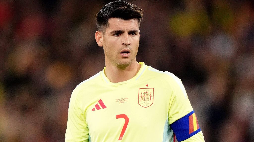 Álvaro Morata en el partido de la selección española (Cordon Press)