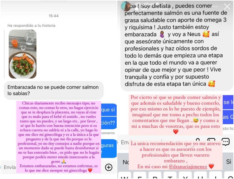 El mensaje en redes de Alba Silva (Capturas de @albasilvat)