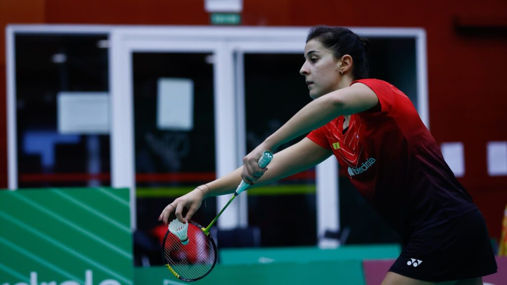  Carolina Marín, durante un partido (foto: Europa Press).