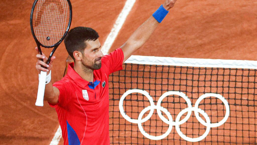  Novak Djokovic después de ganar el primer partido en los Juegos Olímpicos (Cordon Press)