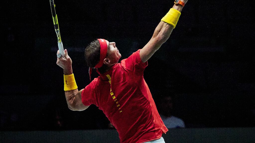  Rafa Nadal jugando con la selección española (Europa Press)