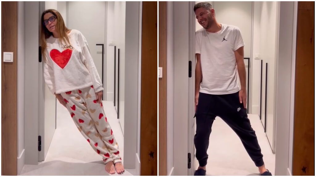  Susana Saborido y Joaquín Sánchez en un reto de redes sociales