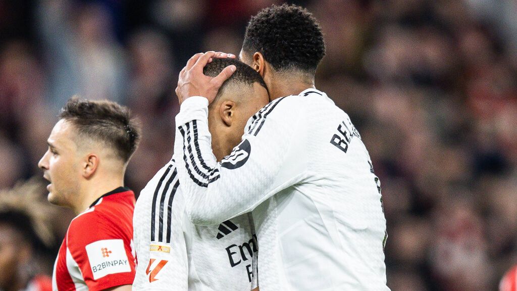  Jude Bellingham y Kylian Mbappé ante el Athletic (Cordon Press)