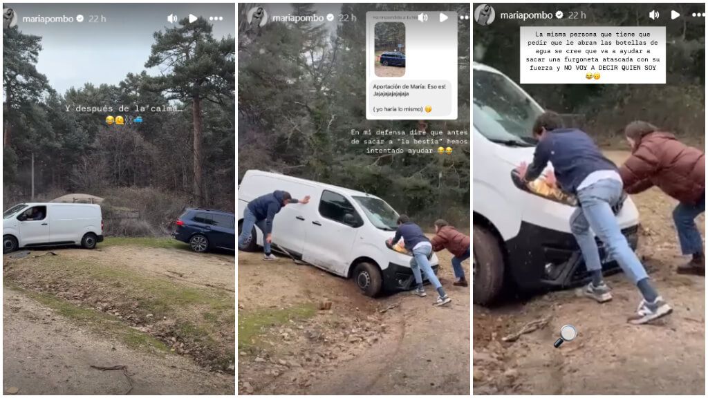  María Pombo, en sus stories de Instagram