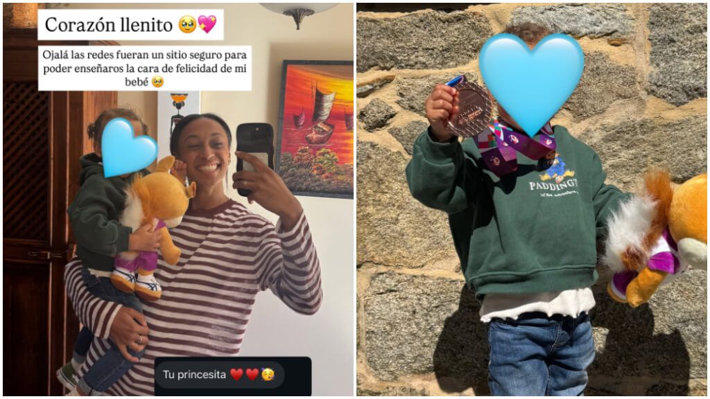 Ana Peleteiro y su hija Lúa en sus redes sociales