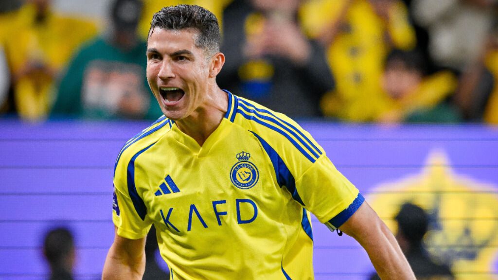 Cristiano Ronaldo celebra un gol en un partido del Al-Nassr.