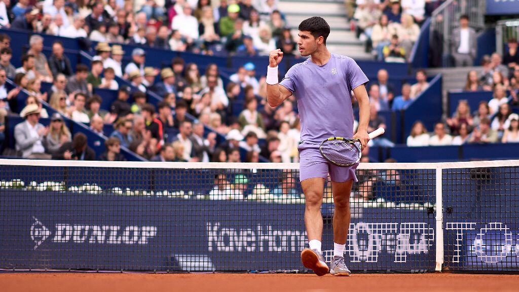 Carlos Alcaraz, en los octavos de final del Conde Godó 2025