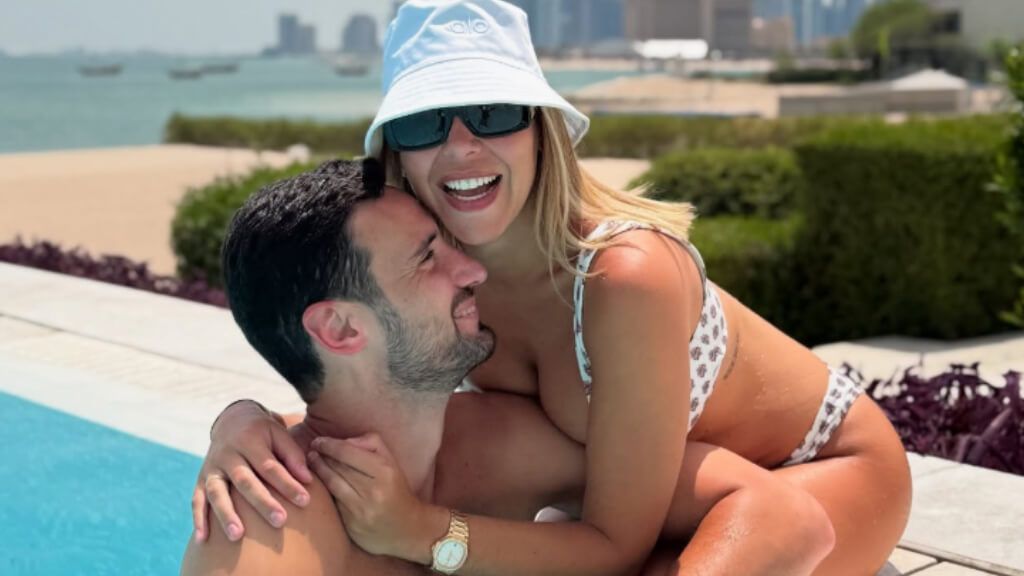 Sergio Rico y Alba Silva en Doha, Qatar