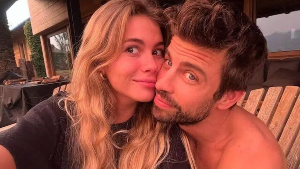 Clara Chía y Gerard Piqué, en una imagen en redes sociales (@3gerardpique).