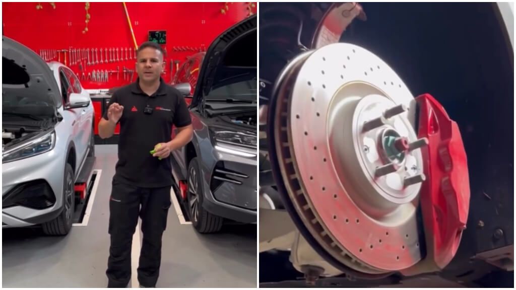  Ángel Gaitán, durante la revisión de diferentes BYD (captura Instagram).