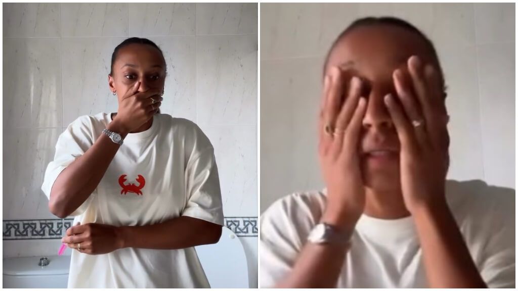  Ana Peleteiro, momentos después de enterarse que estaba embarazada.