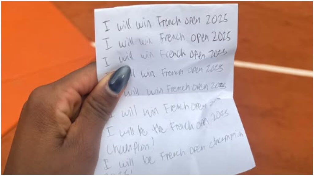  El ritual de Coco Gauff para ganar el Ronald Garros 2025.