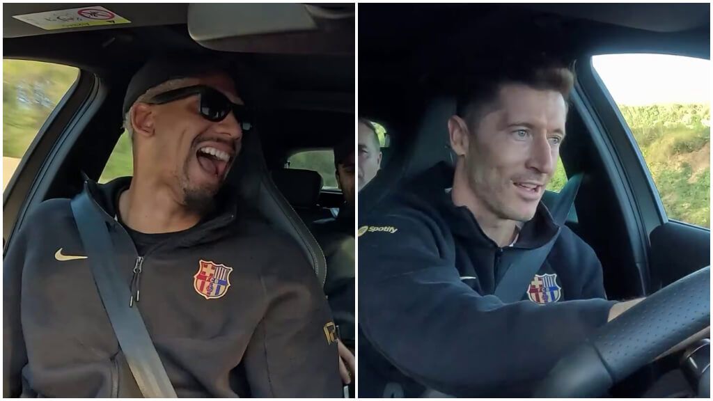  Jugadores del FC Barcelona probando los nuevos CUPRA (@FCBarcelona)