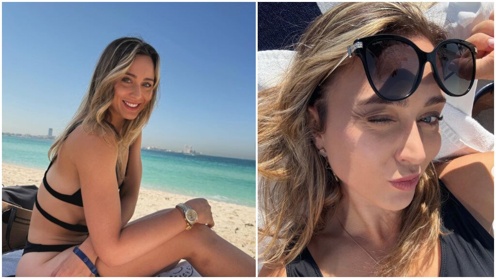  Paula Badosa posa en las playas de Dubái.