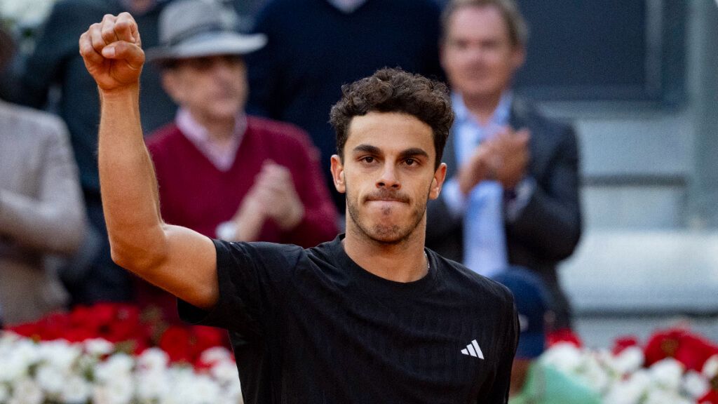  Francisco Cerúndolo en un partido del Mutua Madrid Open (Cordon Press)