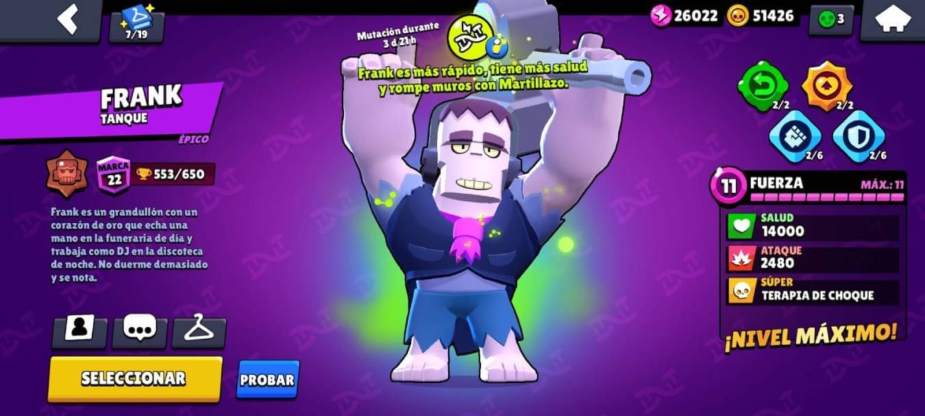  Frank y su Mutación en Brawl Stars