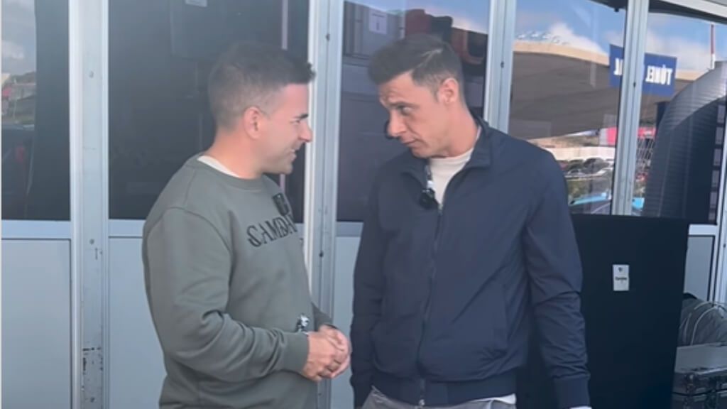  Ángel Gaitán y Joaquín Sánchez, en el GP de Jerez.