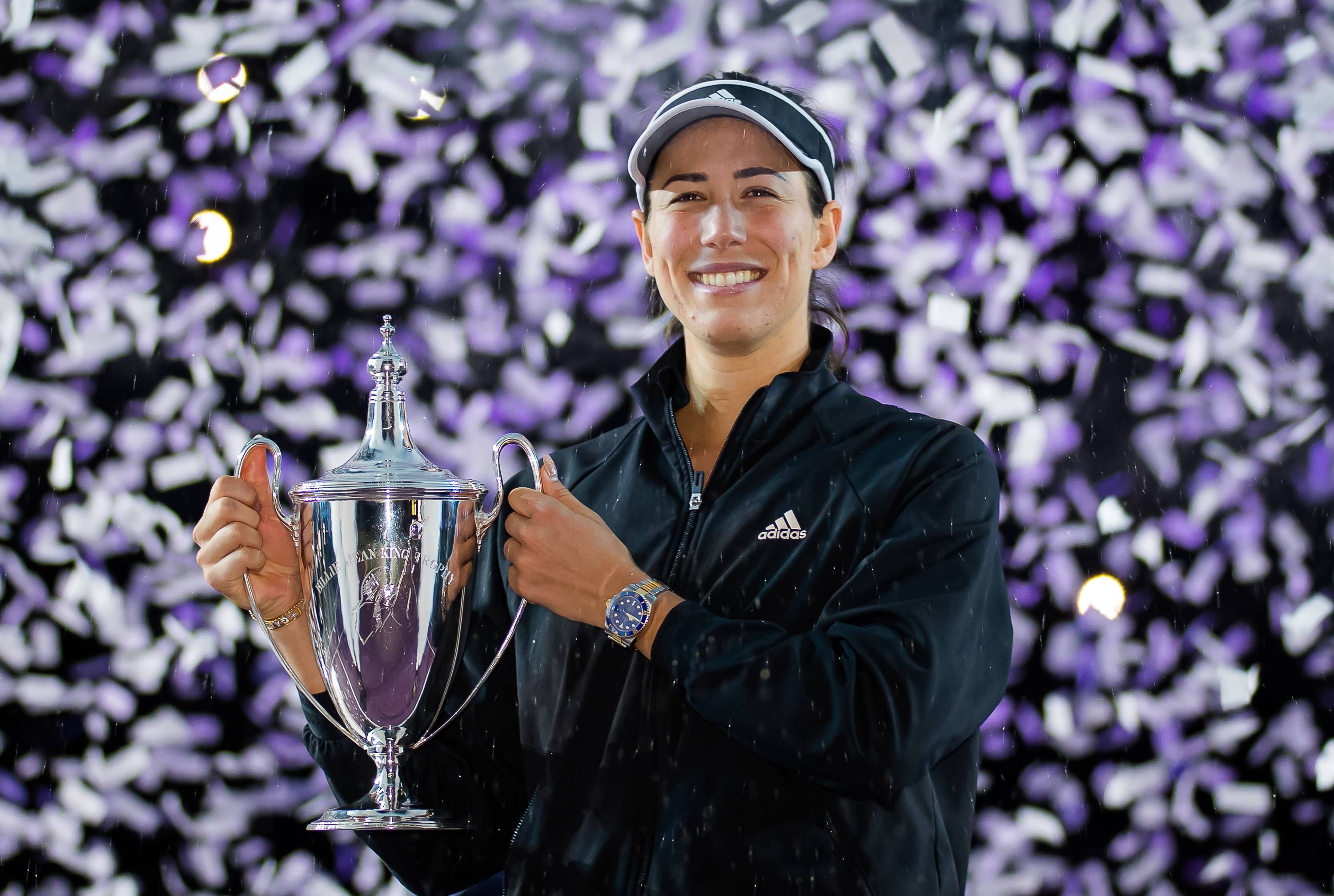  Garbiñe Muguruza con el torneo de maestras WTA 2021.