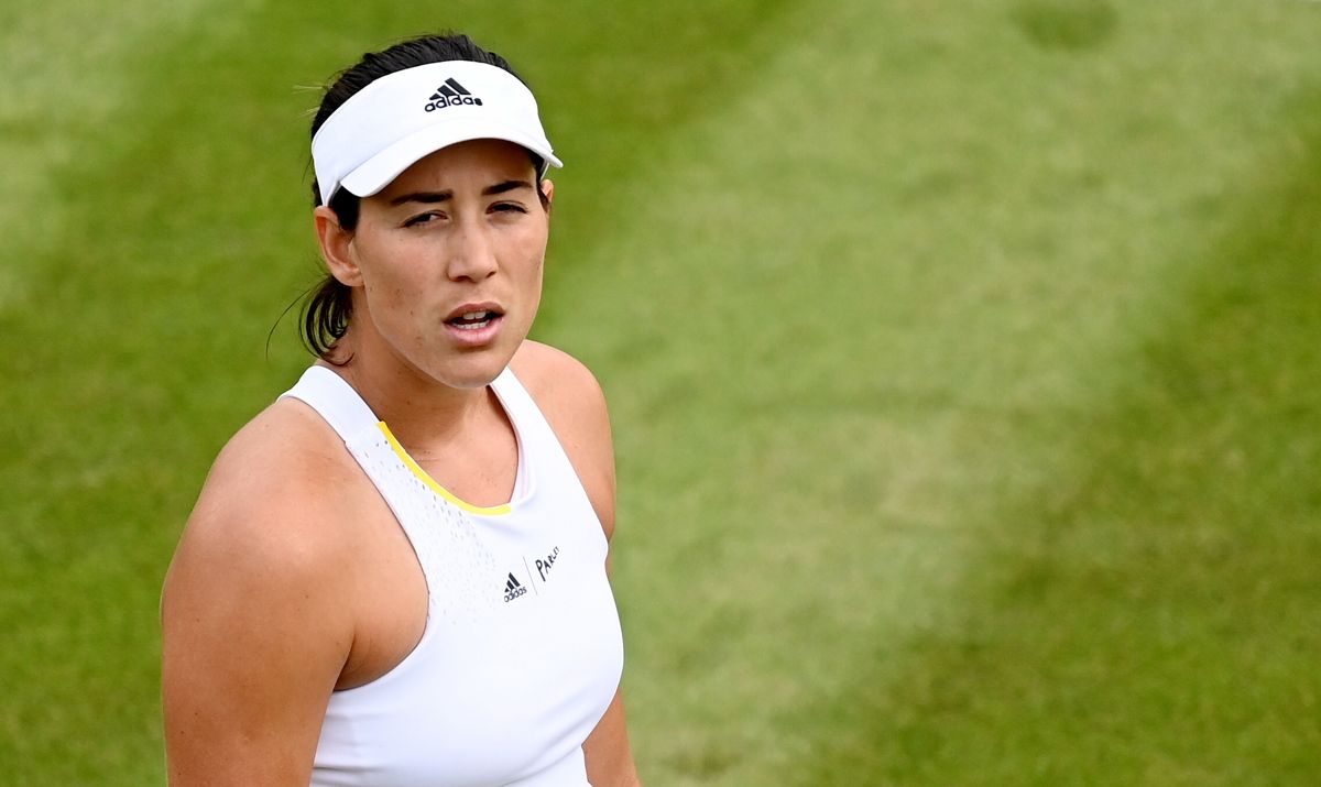 Garbiñe Muguruza, en Wimbledon 2022.