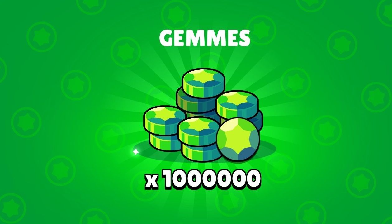 Un millón de gemas en Brawl Stars.