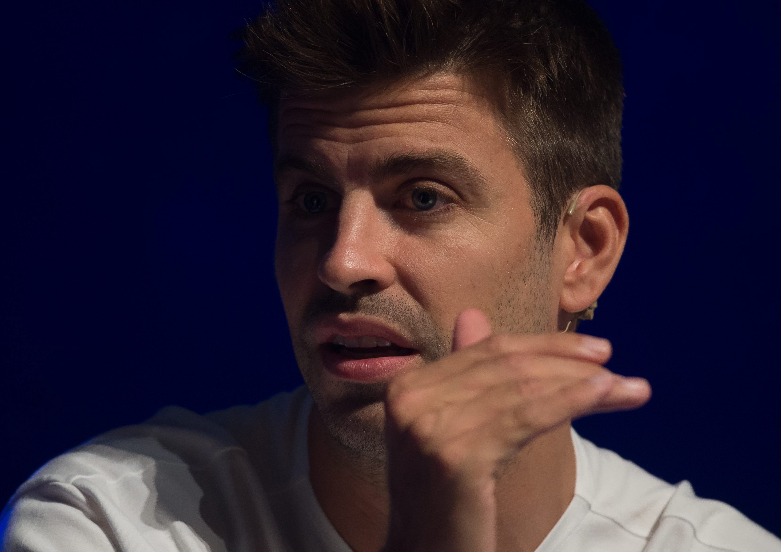 Gerard Piqué, en una charla (FOTO: Cordón Press).