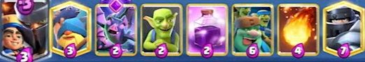  El otro mazo de Mugi de Duende Gigante en la Clash Royale League 2023.