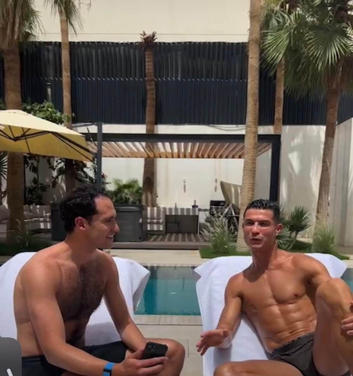  Cristiano Ronaldo en el directo en su Instagram