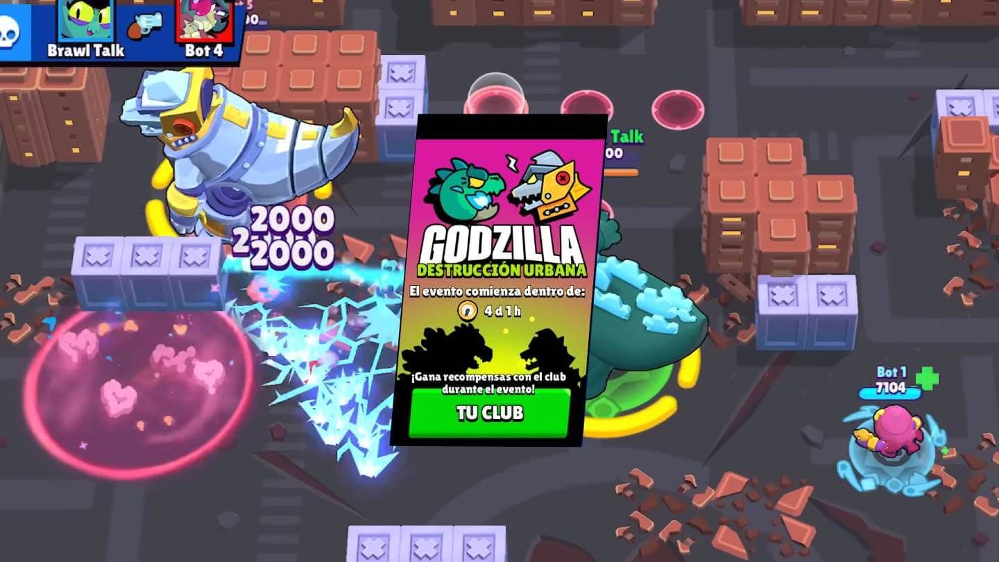  El evento de Godzilla: Destrucción Urbana en Brawl Stars