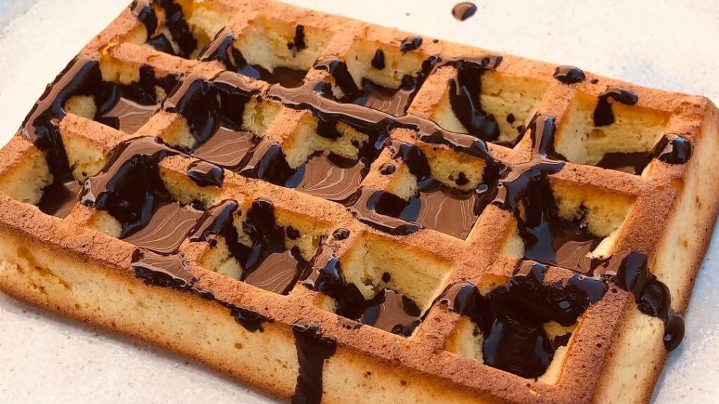  Gofre de manzana asada