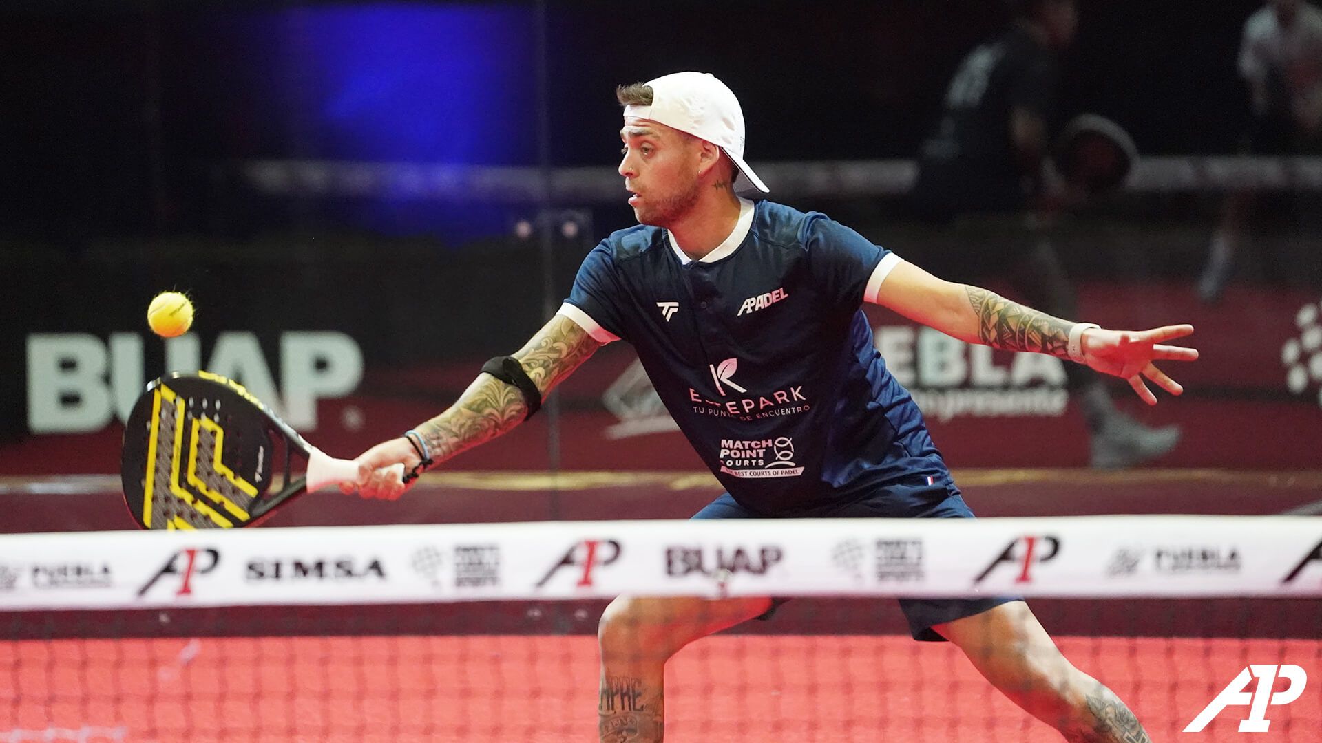  Gonza Alfonso durante el torneo de Puebla. (Fuente: AP)