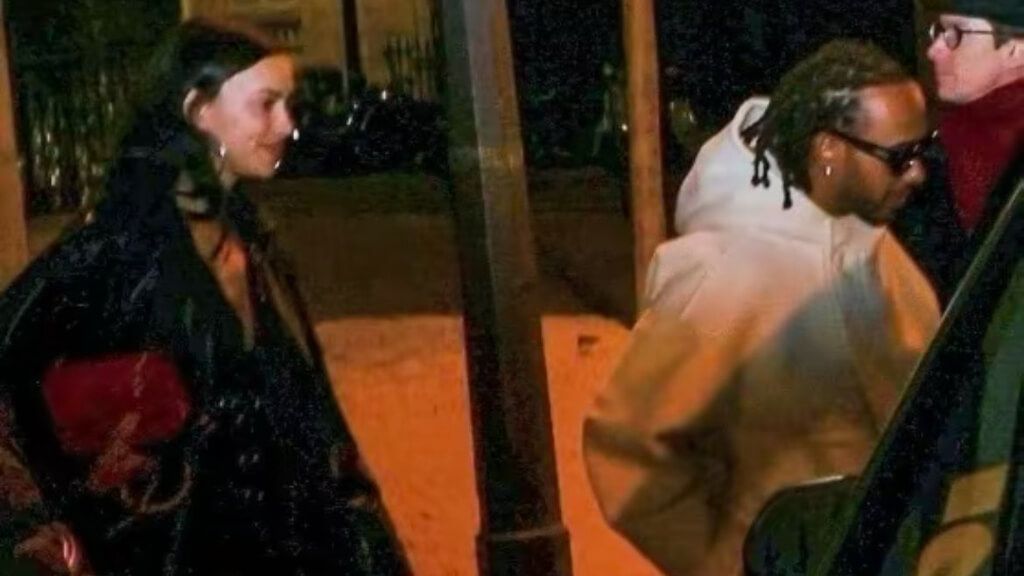  Irina Shayk y Lewis Hamilton en París (redes sociales)