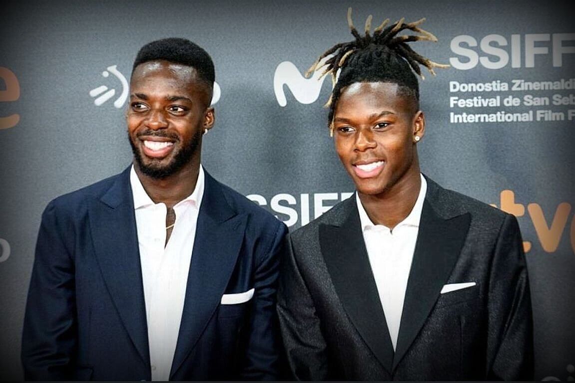 Los hermanos Nico e Iñaki Williams, en el festival de Cine de Donostia.