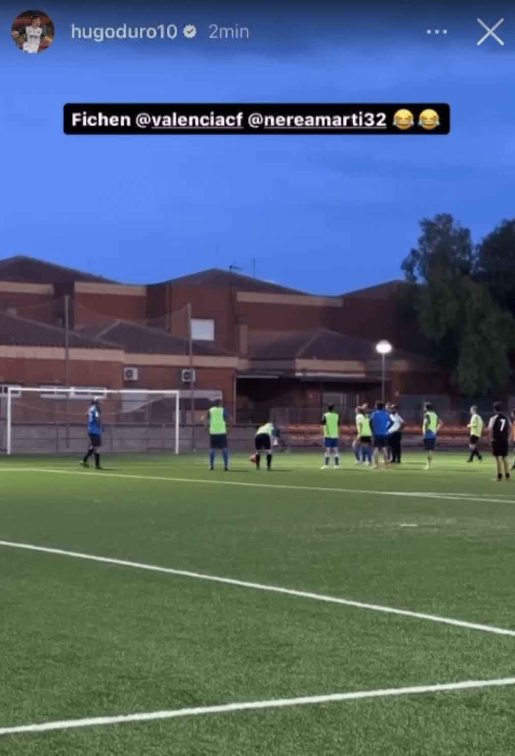  Hugo Duro graba a Nerea Martí