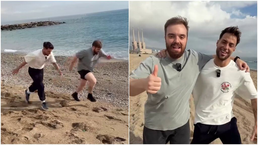  Ibai Llanos con Montoya (Fuente: @ibaillanos)