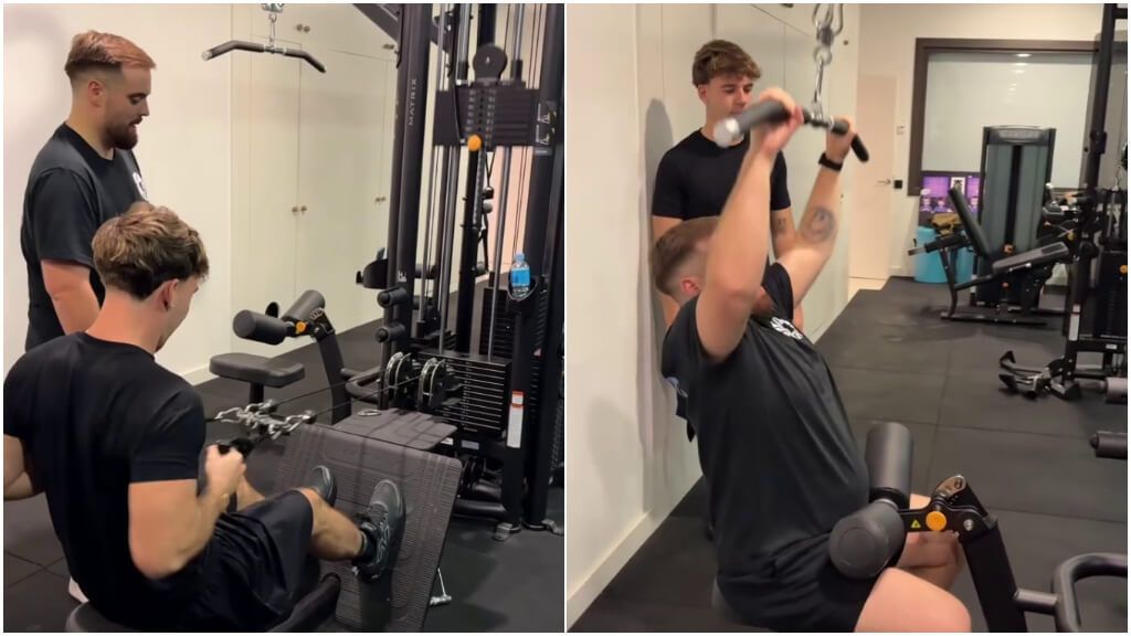  Ibai Llanos y Quevedo entrenando juntos (Instagram: @ibaillanos)