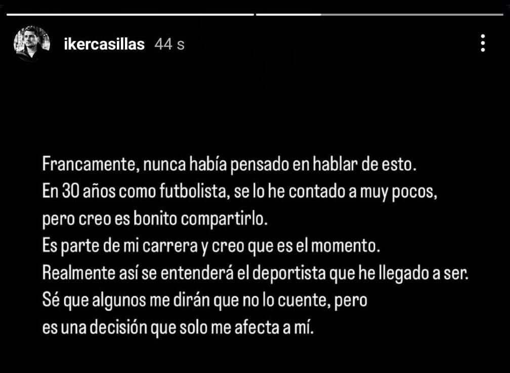  La historia borrada de Iker Casillas (Redes sociales)