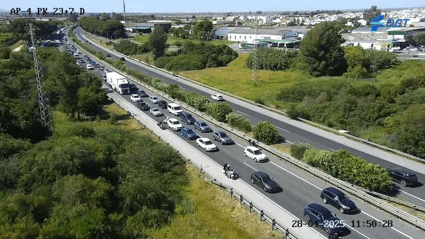  Circulación de varios coches