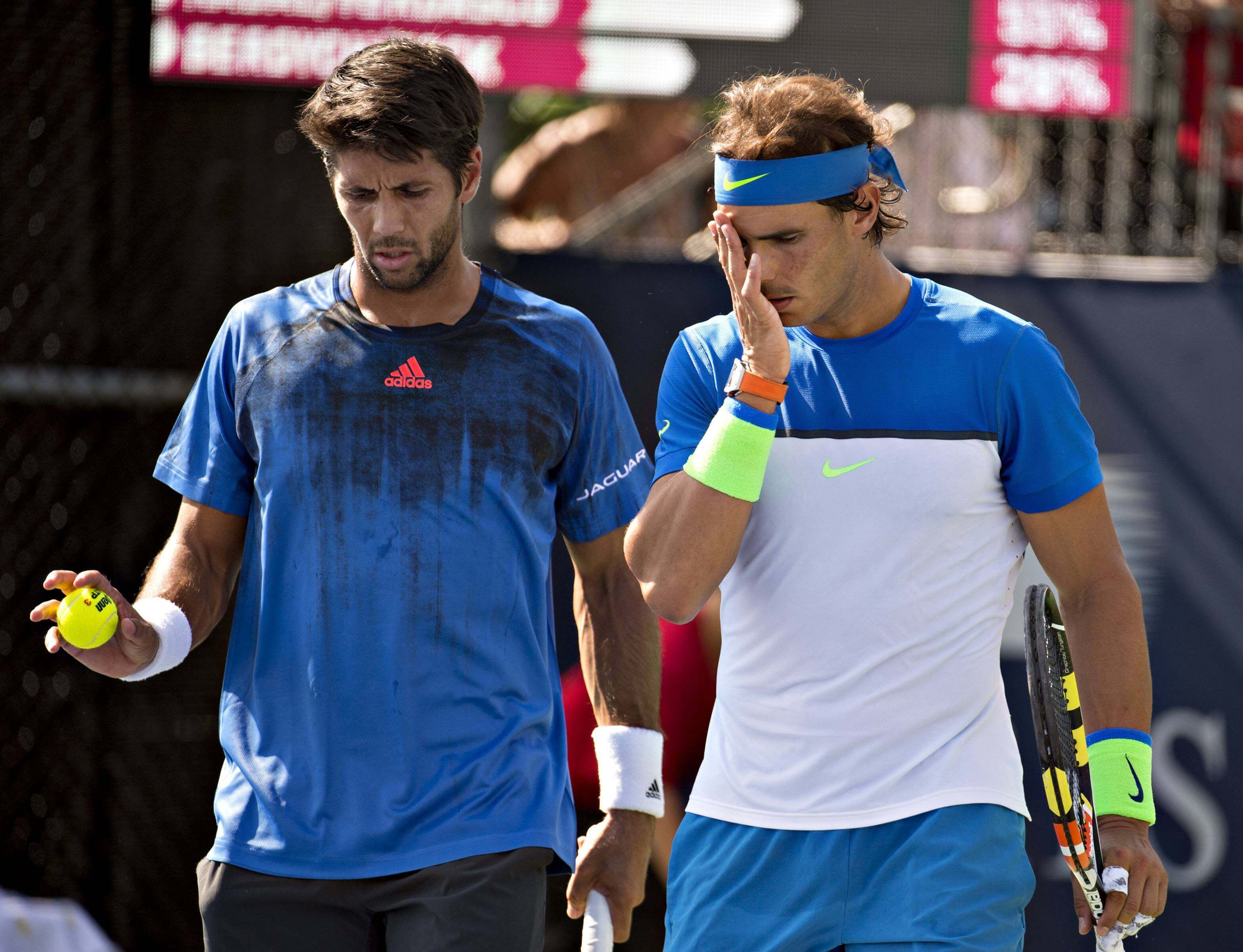 Rafa Nadal junto a Fernando Verdasco.