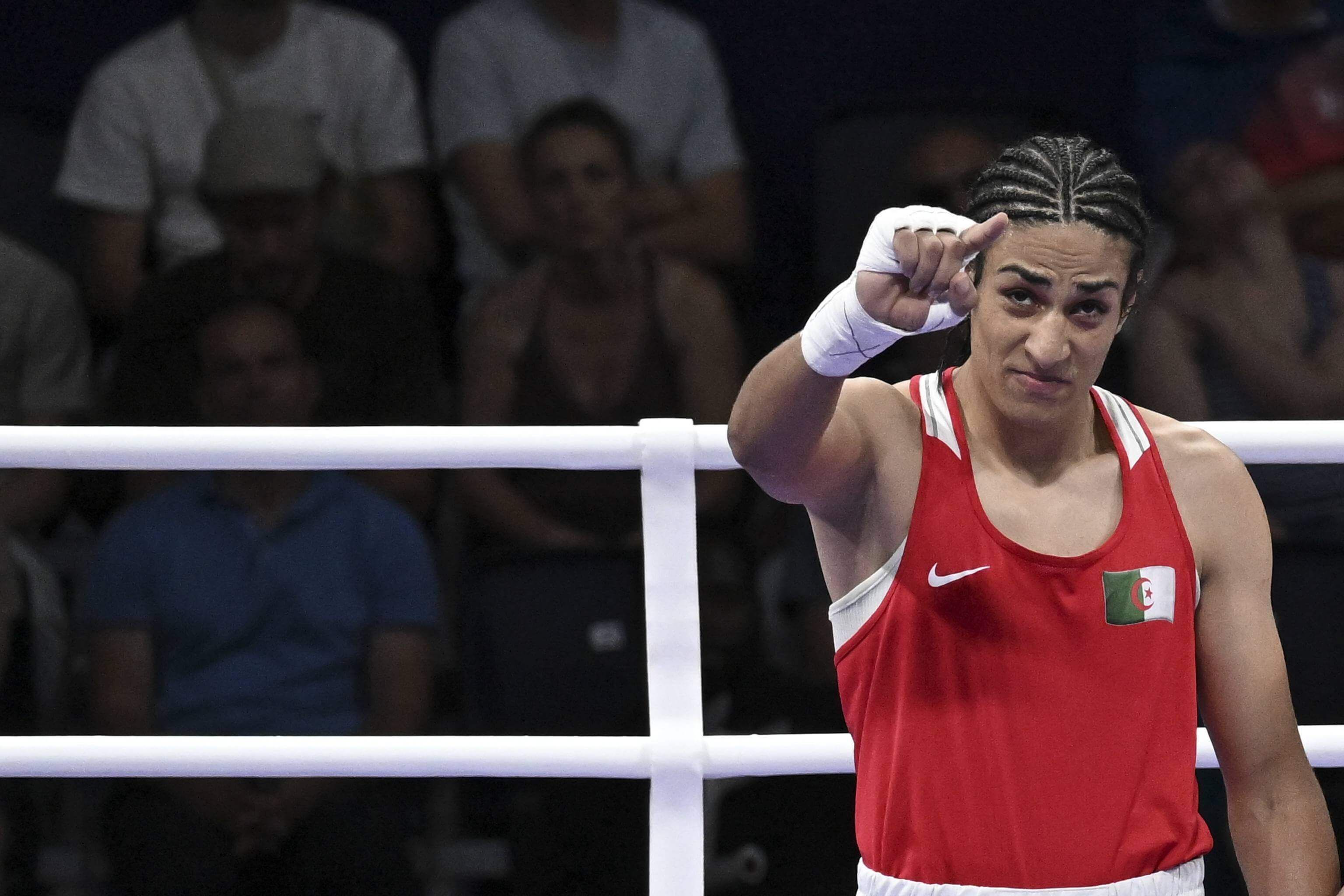  Imane Khelif en los Juegos Olímpicos de París 2024.